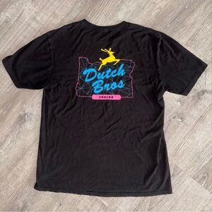 Dutch Bros Coacha shirt black Portland Oregon logo back ULTRA RARE